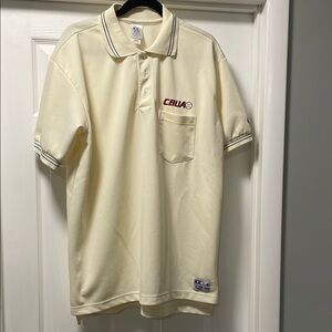 Cliff Keen CBUAO UMPIRE Cream Polo Shirt Like new